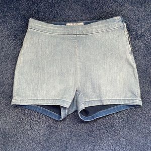 Free People Stretch High Waist denim booty shorts